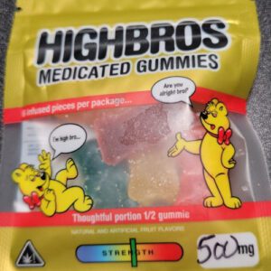 HighBros Medicated Gummies/ 500 mg infused THC (US)