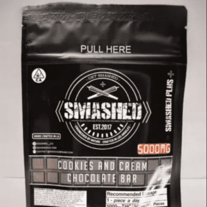 Smashed 1000MG THC Chocolate Bar Edibles (US)